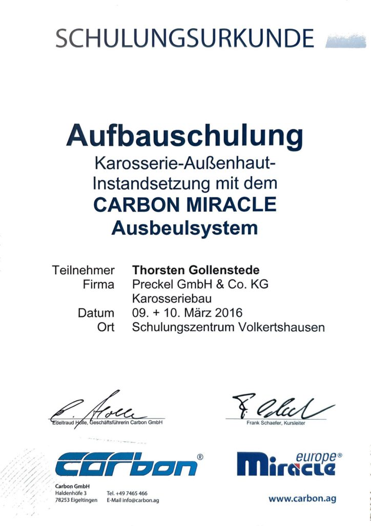 Außenhautinstandsetzung mit Carbon Miracle