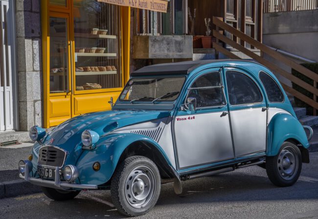 Citreon 2cv in blau