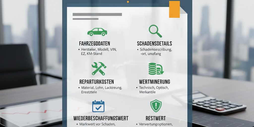 Übersicht zu allen wichtigen Punkten rund um das Thema Unfallgutachten